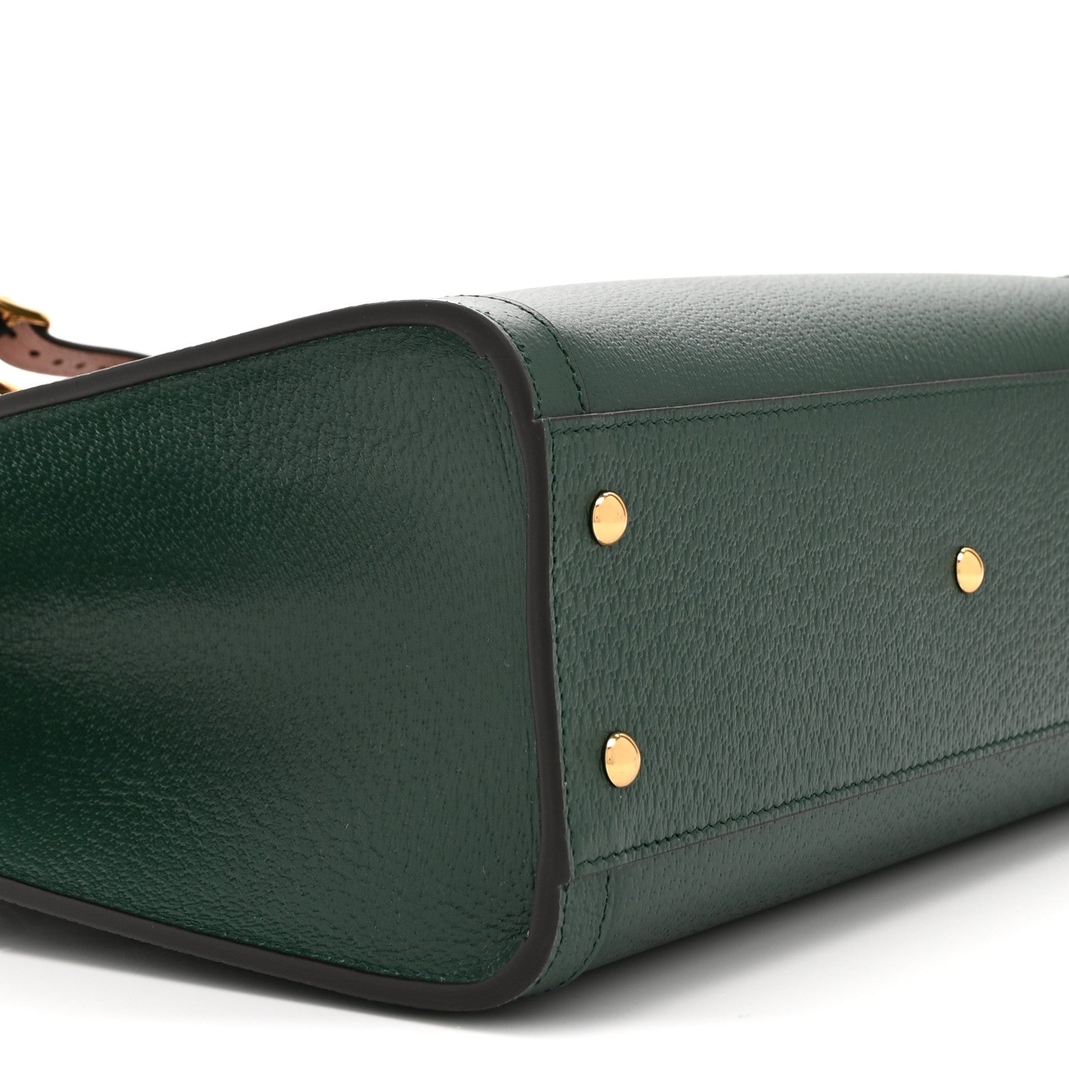 Gucci Wonka Grain Calfskin Small Diana Tote Bag Vintage Green Powder Pink 9 of 10