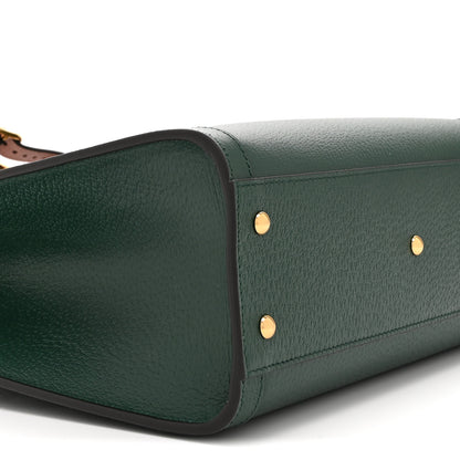 Gucci Wonka Grain Calfskin Small Diana Tote Bag Vintage Green Powder Pink 9 of 10