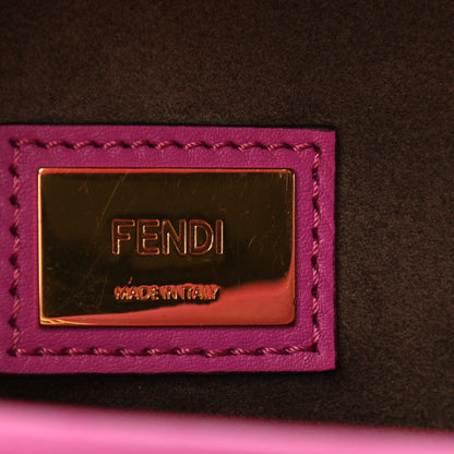 Fendi Vitello Seta Medium Peekaboo Iconic Satchel Magenta 6 of 9