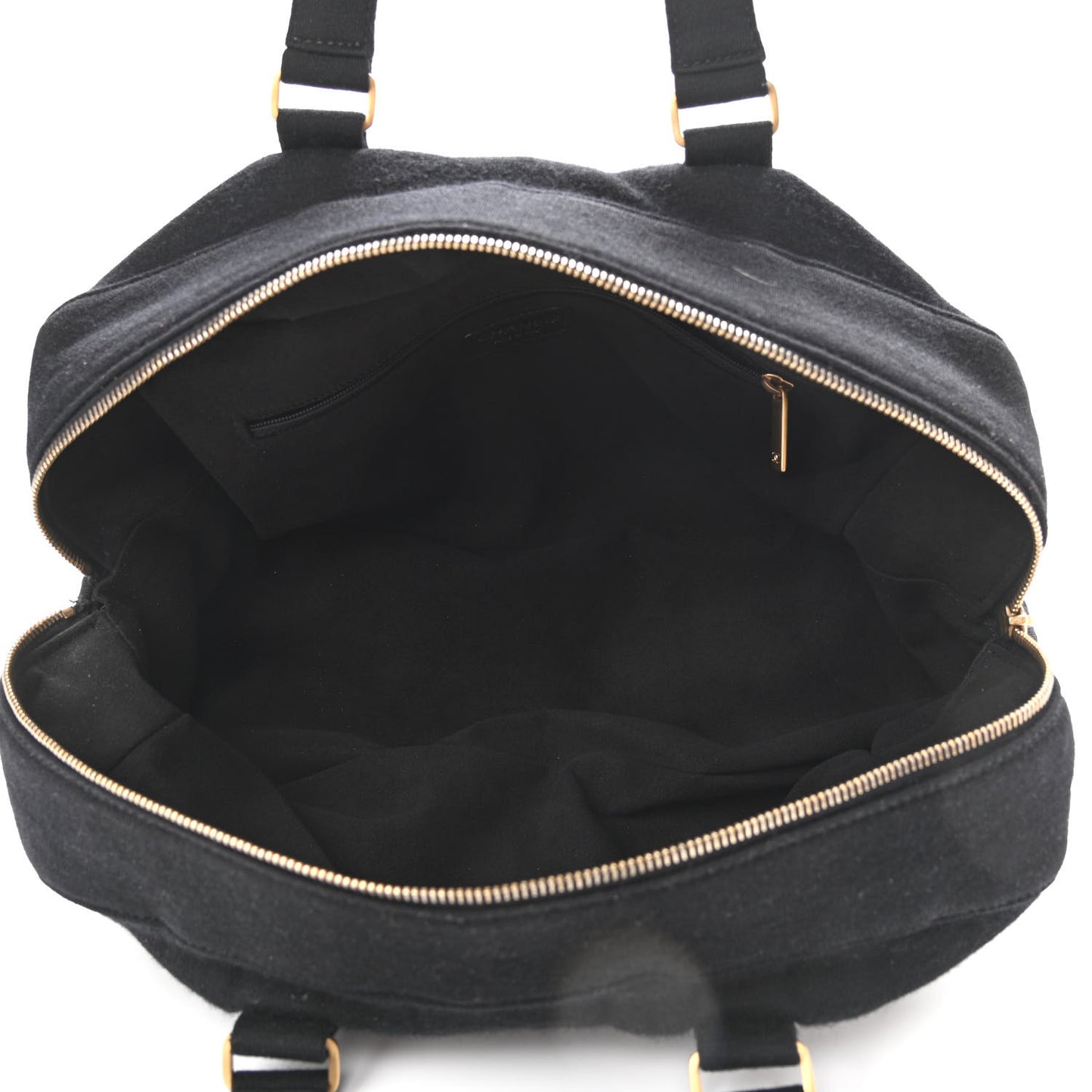 Jersey Square Quilted Bowler Black
