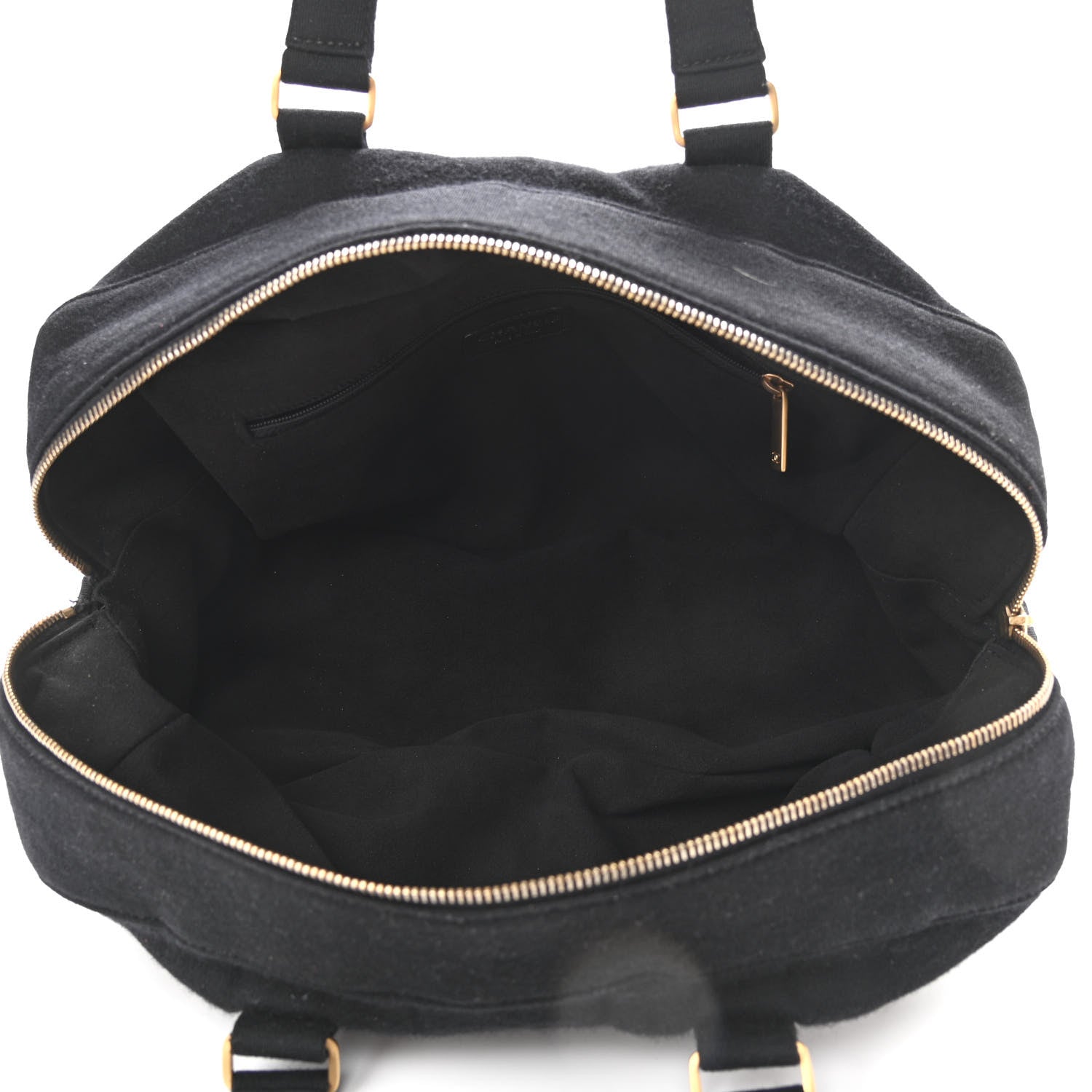 Chanel Jersey Square Quilted Bowler Black 4 of 13