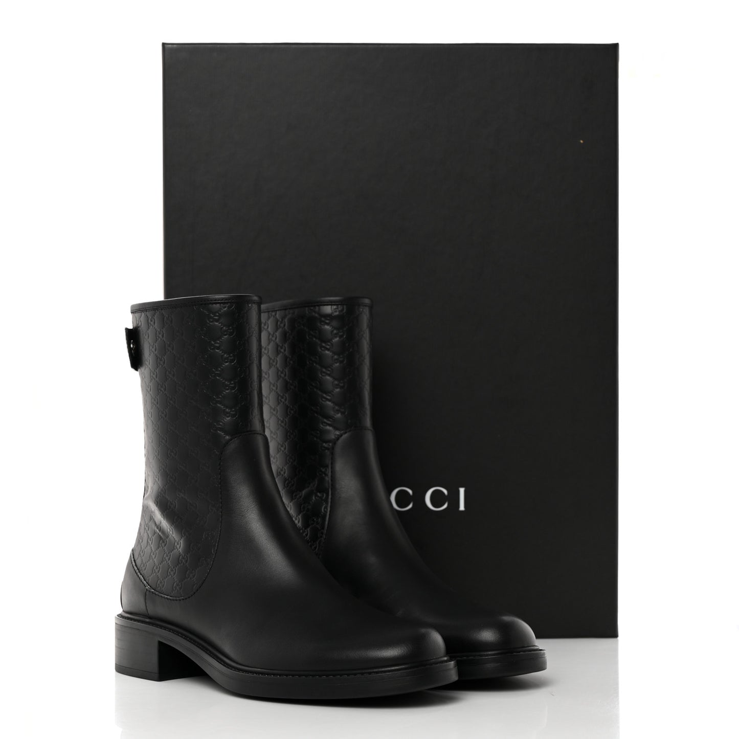 Soft Microguccissima Zip Boots 37 Black