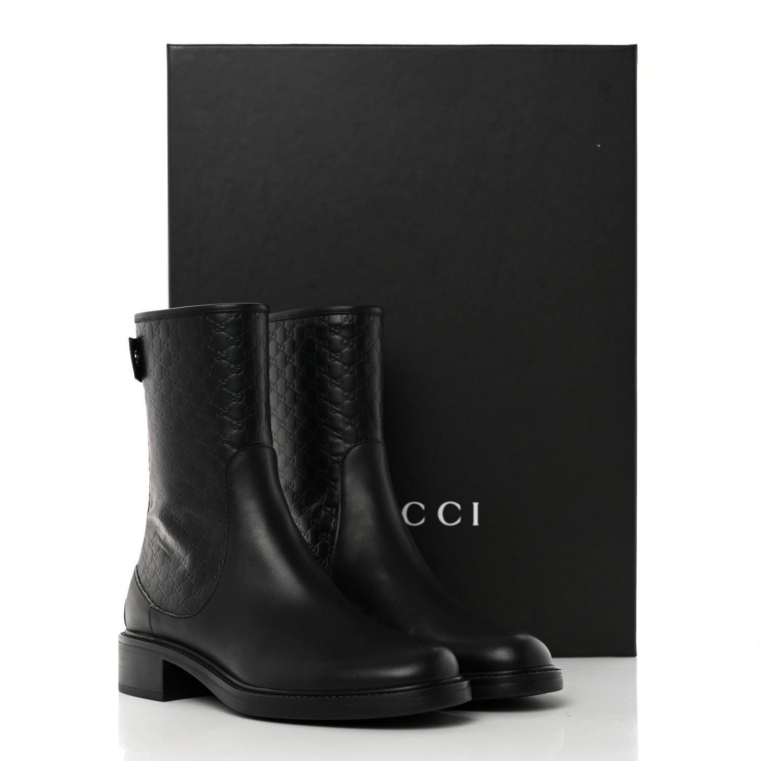 Gucci Soft Microguccissima Zip Boots 37 Black 13 of 13