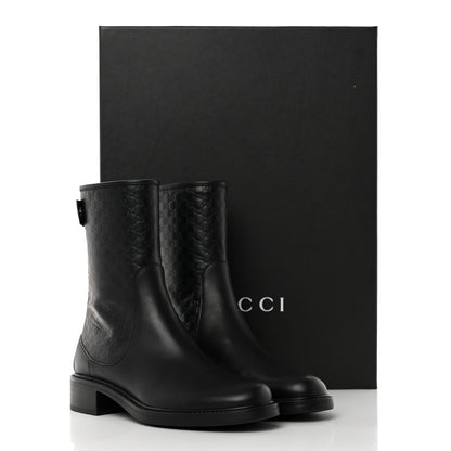 Gucci Soft Microguccissima Zip Boots 37 Black 13 of 13