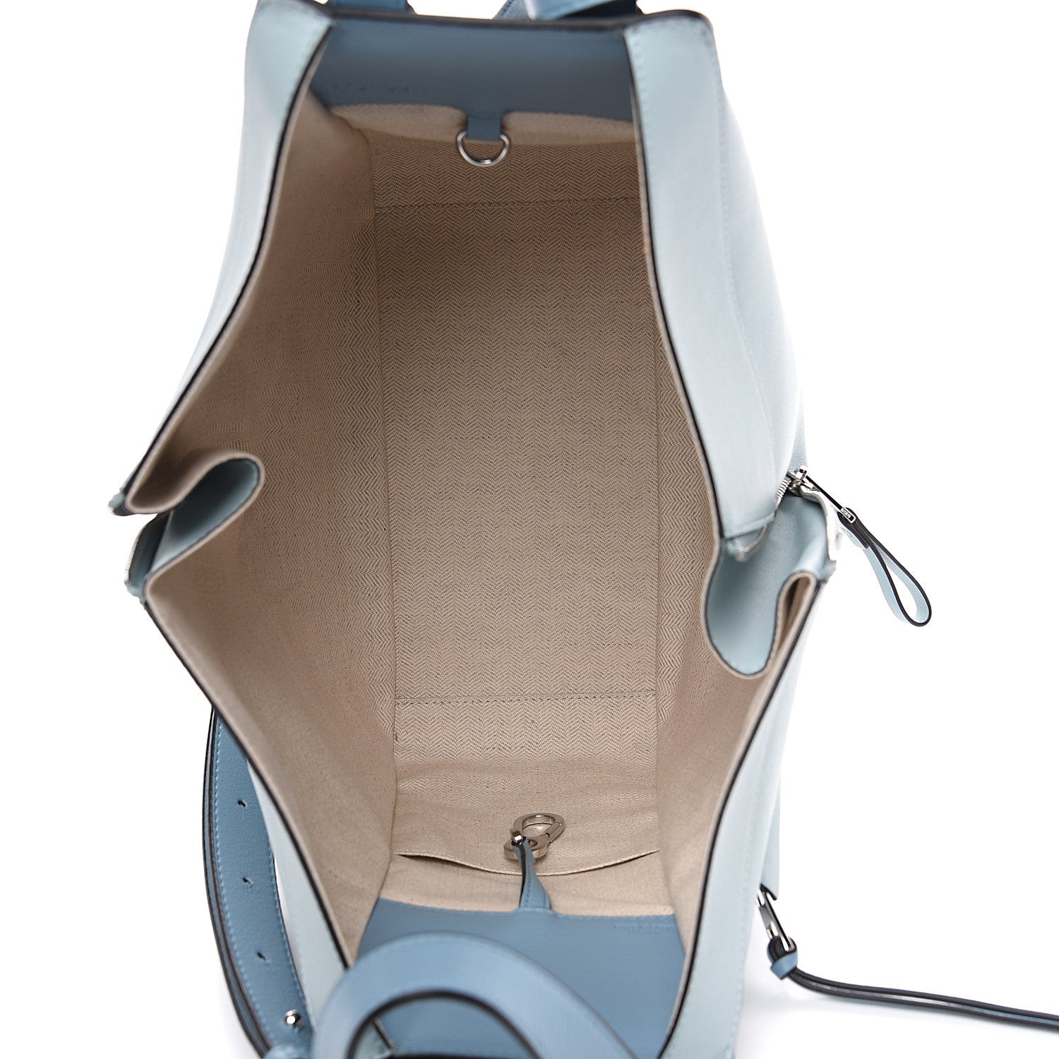 Loewe Calfskin Small Hammock Shoulder Bag Aqua Light Blue Stone 4 of 8