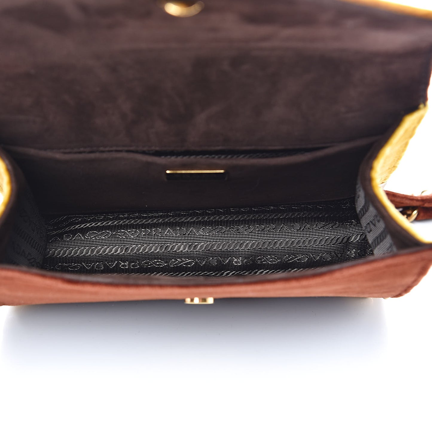 Velluto Lions Head Cahier Shoulder Bag Ambra