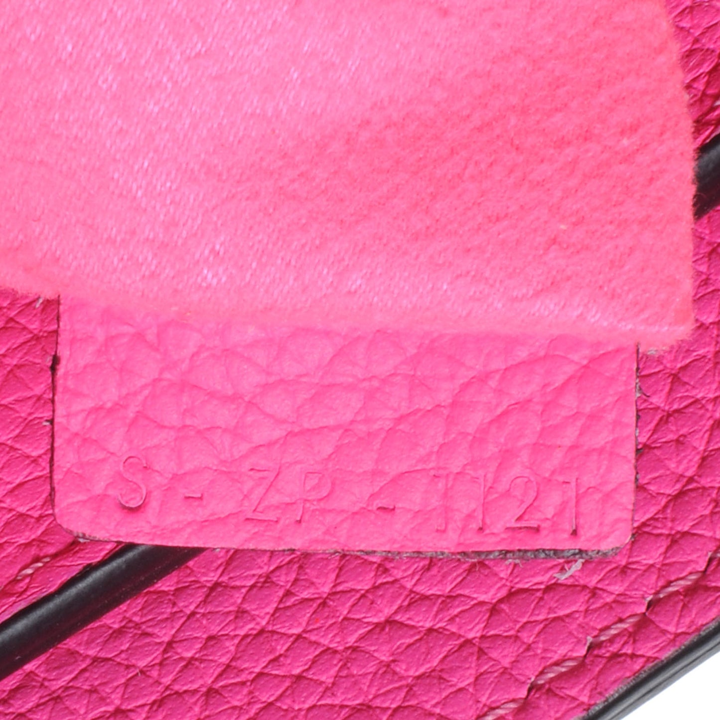 Drummed Leather Micro Luggage Fluo Pink