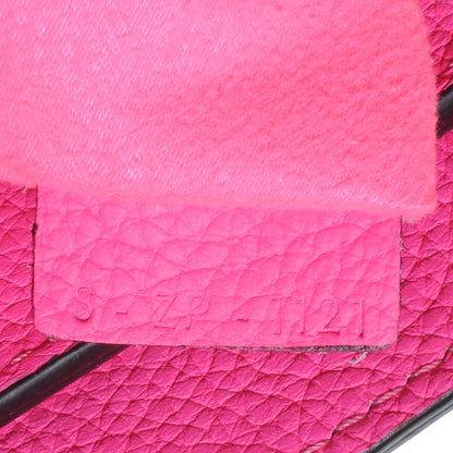 Celine Drummed Leather Micro Luggage Fluo Pink 7 of 7