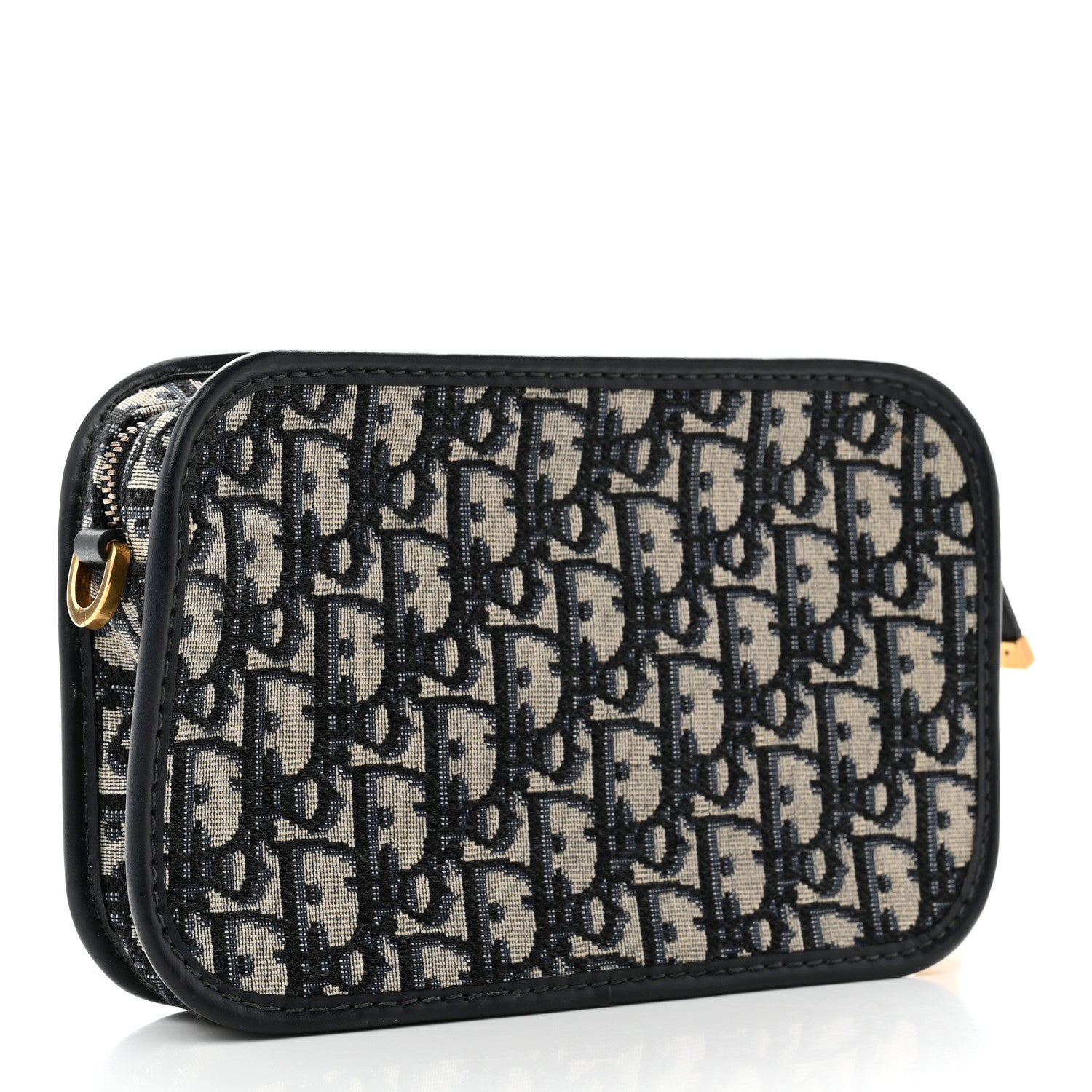 Christian Dior Oblique Diorquake Clutch Blue 3 of 7