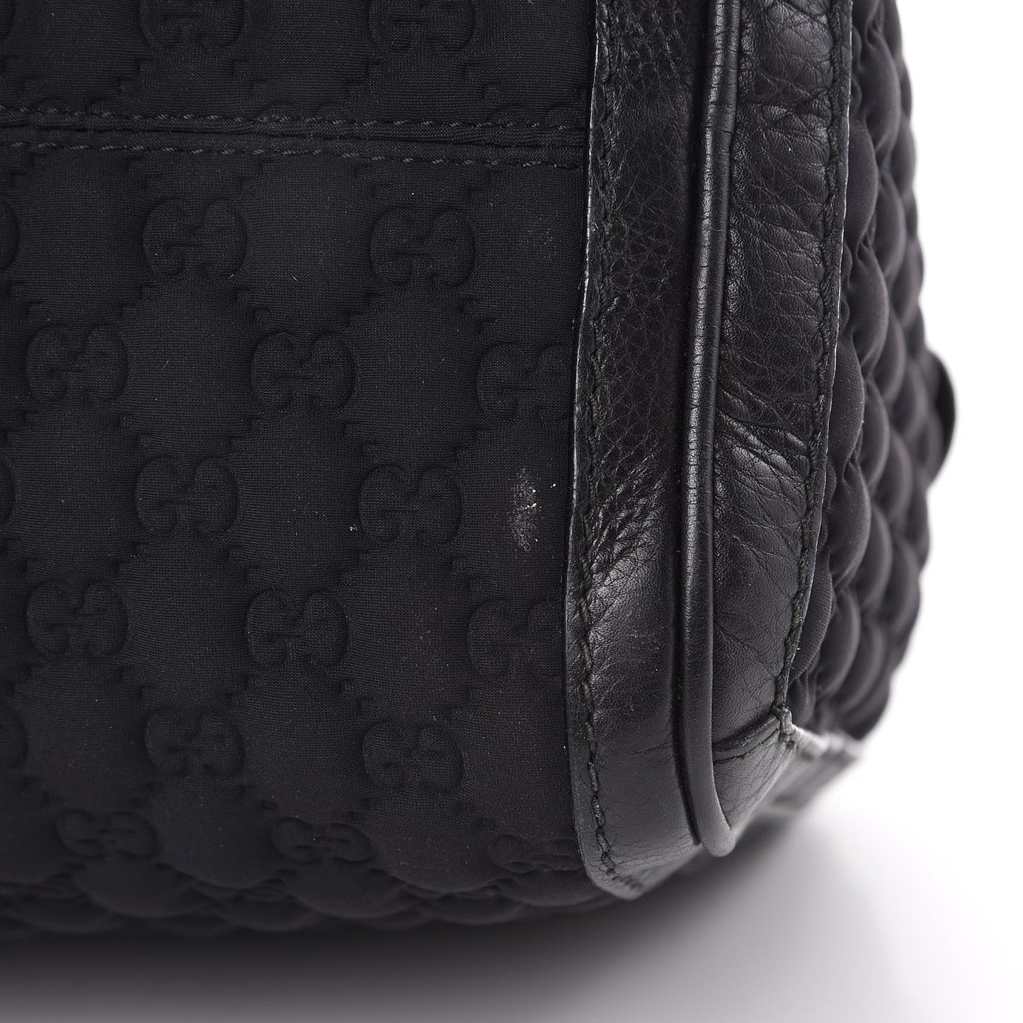 Guccissima Neoprene Medium Techno Tag Boston Black