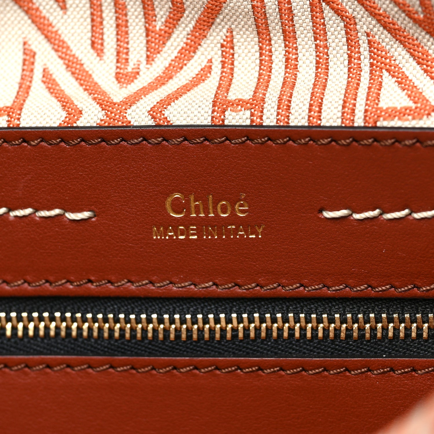 Chloe Calfskin Medium Daria Sepia Brown 7 of 9