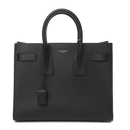 Saint Laurent Grained Calfskin Small Sac De Jour Black 1 of 8