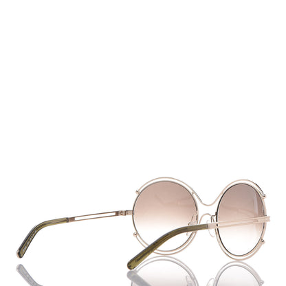 Chloe Isidora Oversized Round Sunglasses CE122S Gold 4 of 7