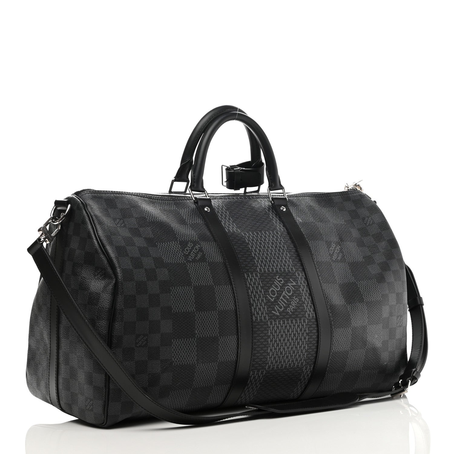 Louis Vuitton Damier Graphite 3D Keepall Bandouliere 50 2 of 13