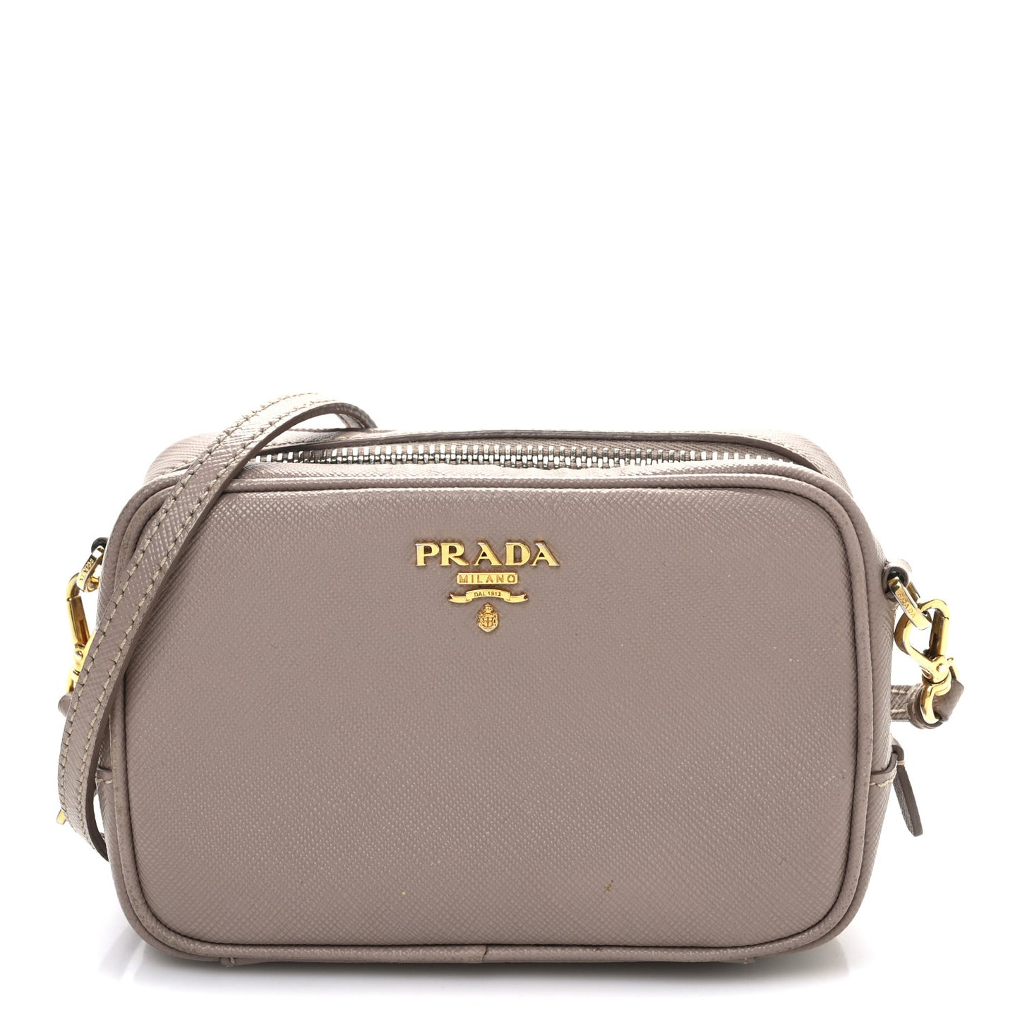 Saffiano Mini Camera Crossbody Bag Cammeo