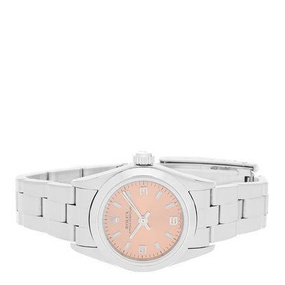 Rolex Stainless Steel 24mm Oyster Perpetual Watch Pink 76080 2 of 4