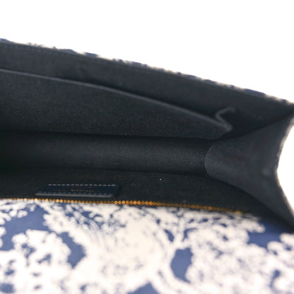 Christian Dior Toile de Jouy Reverse Jacquard 30 Montaigne Flap Bag Blue 5 of 10
