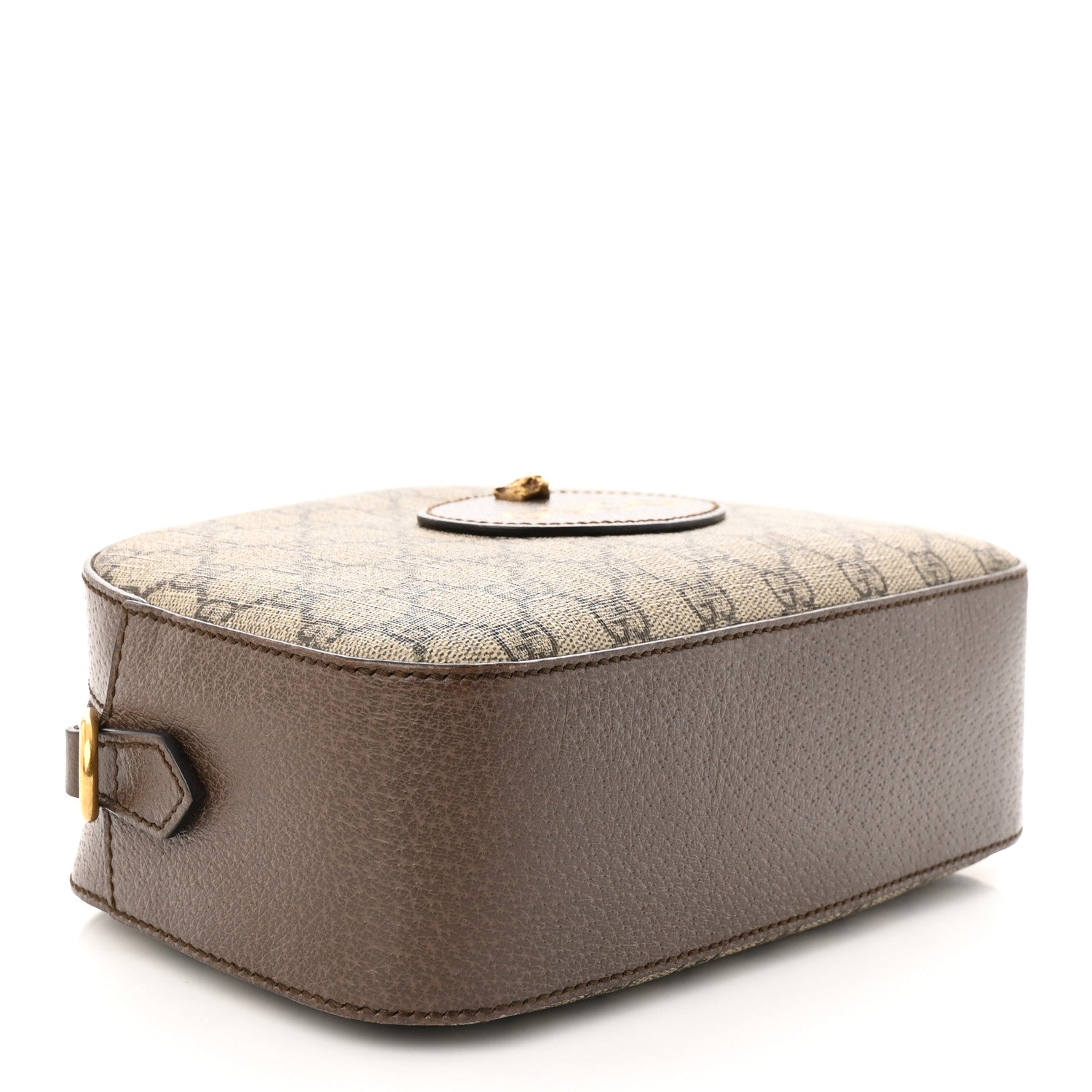 Gucci GG Supreme Monogram Web Neo Vintage Shoulder Bag Beige New Acero Crop 4 of 11