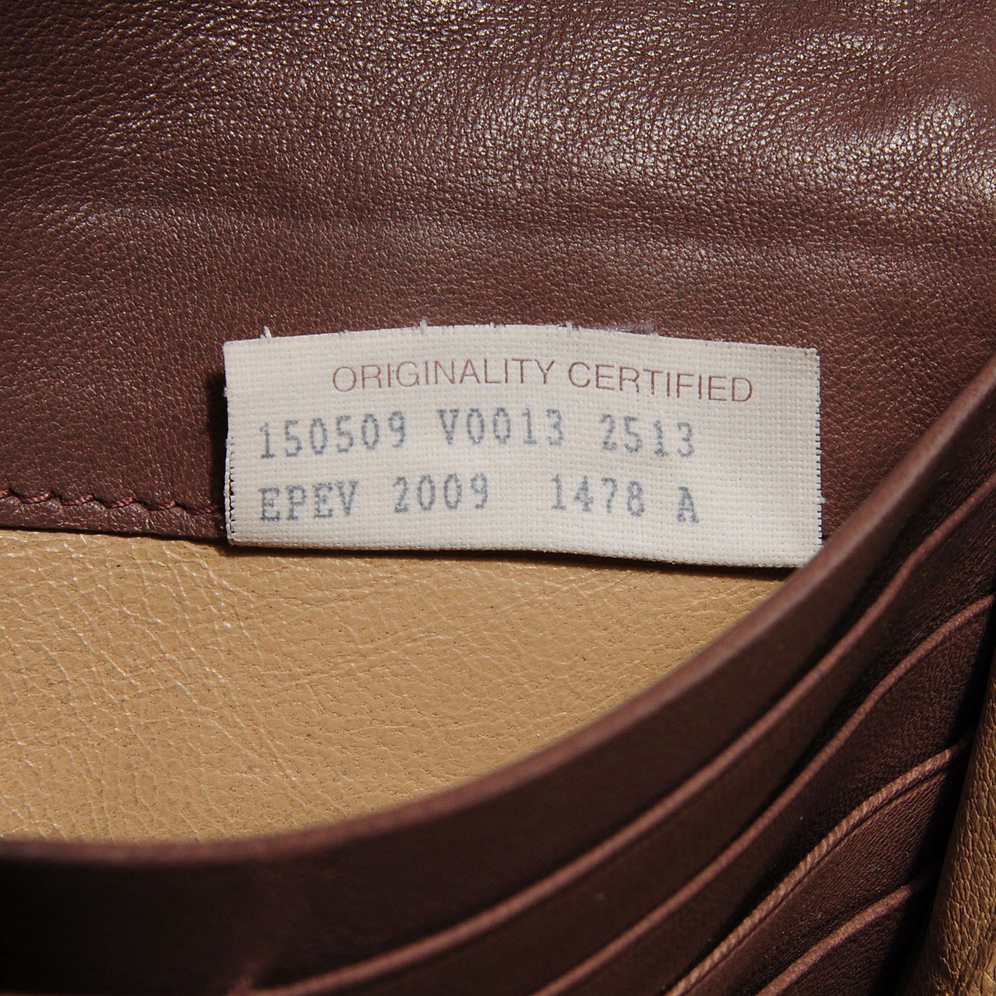 Nappa Intrecciato Continental Flap Wallet Light Brown