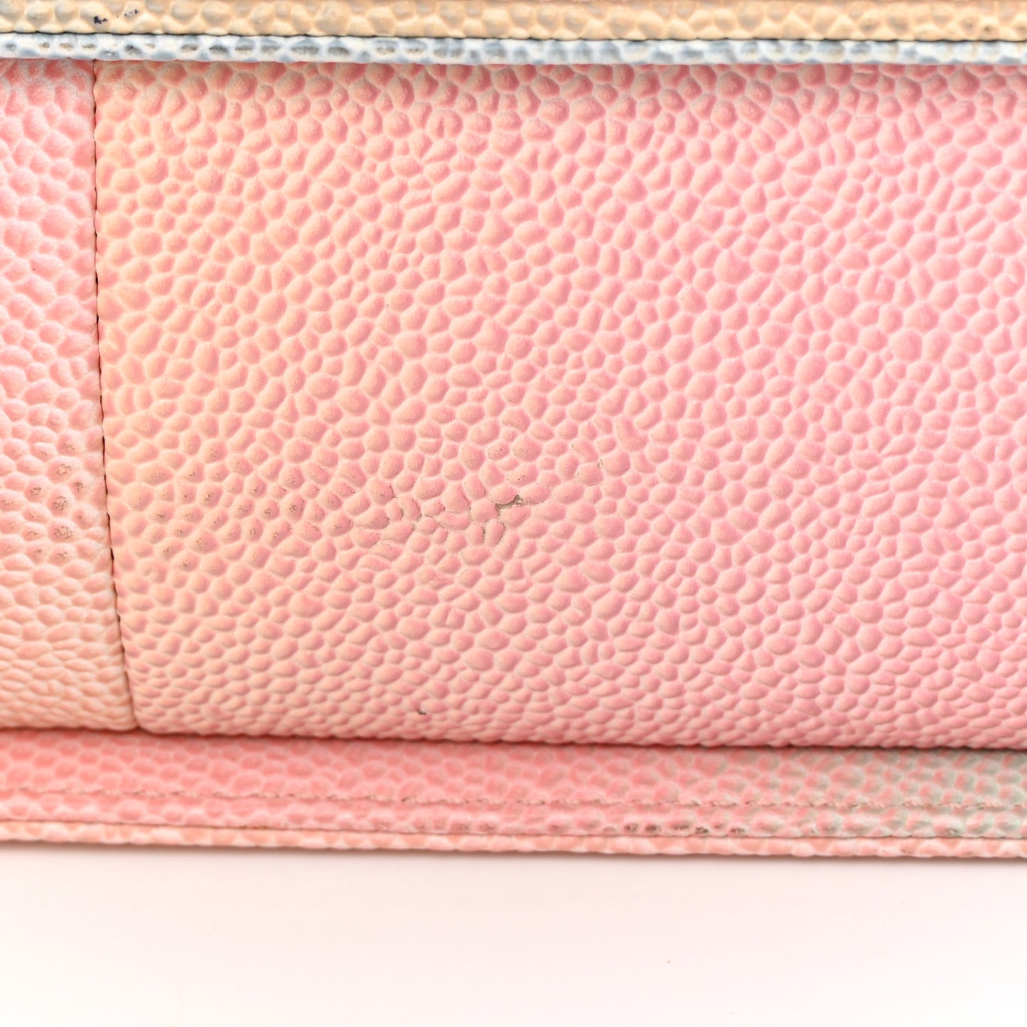 Caviar Quilted Medium Rainbow Boy Flap Pink Multicolor