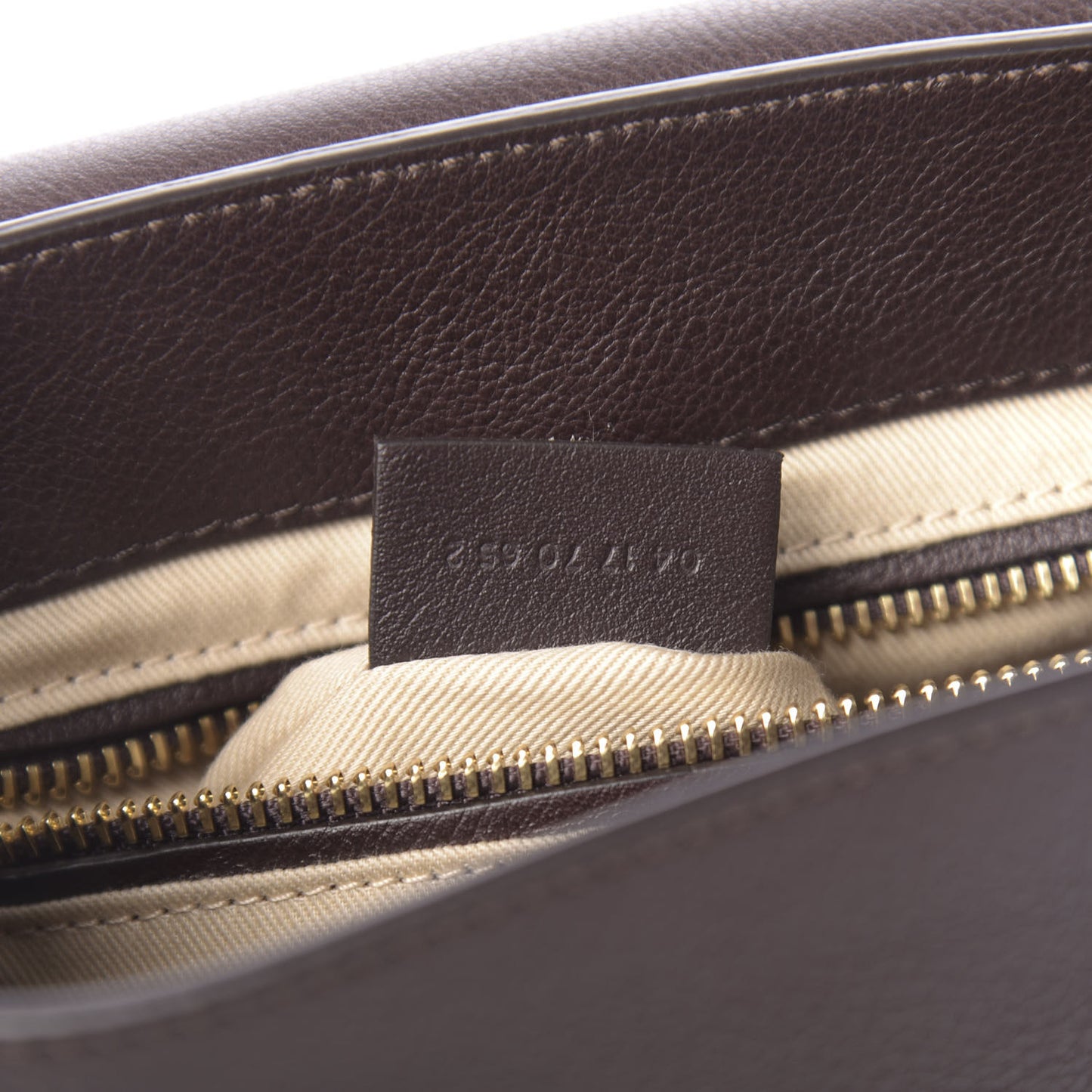 Suede Calfskin Small Faye Backpack Carbon Brown