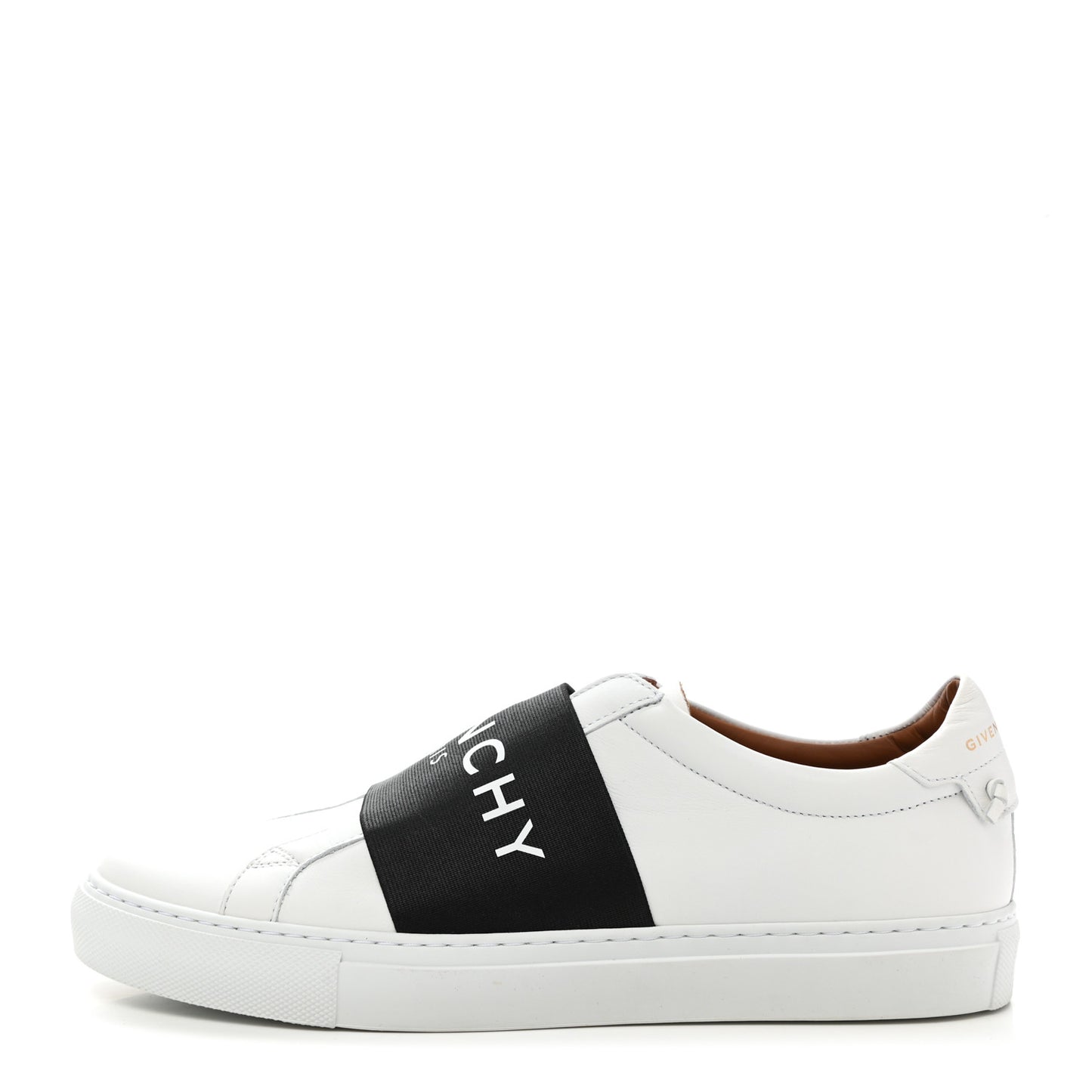 Calfskin Band Logo Womens Urban Street Sneakers 39 White Black