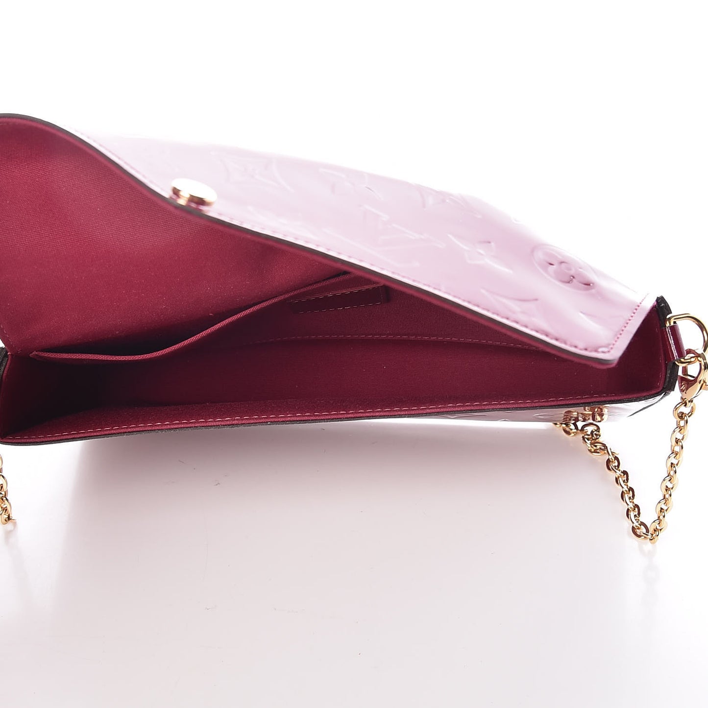 Vernis Felicie Chain Wallet Magenta