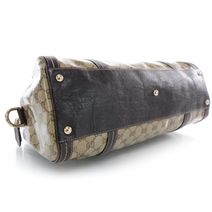Gucci Crystal Monogram Duchessa Boston Bag Ebony 4 of 8