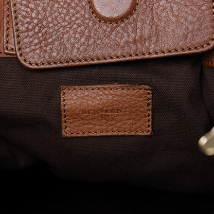 Burberry House Check Buckle Tote Dark Tan 8 of 8