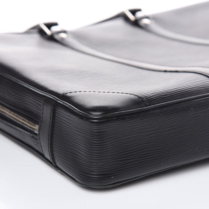Louis Vuitton Epi Porte-Documents Voyage Briefcase Black 8 of 14