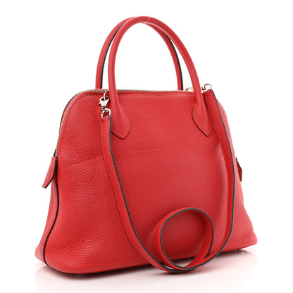 Hermes Taurillon Clemence Bolide 31 Rouge Tomate 3 of 10