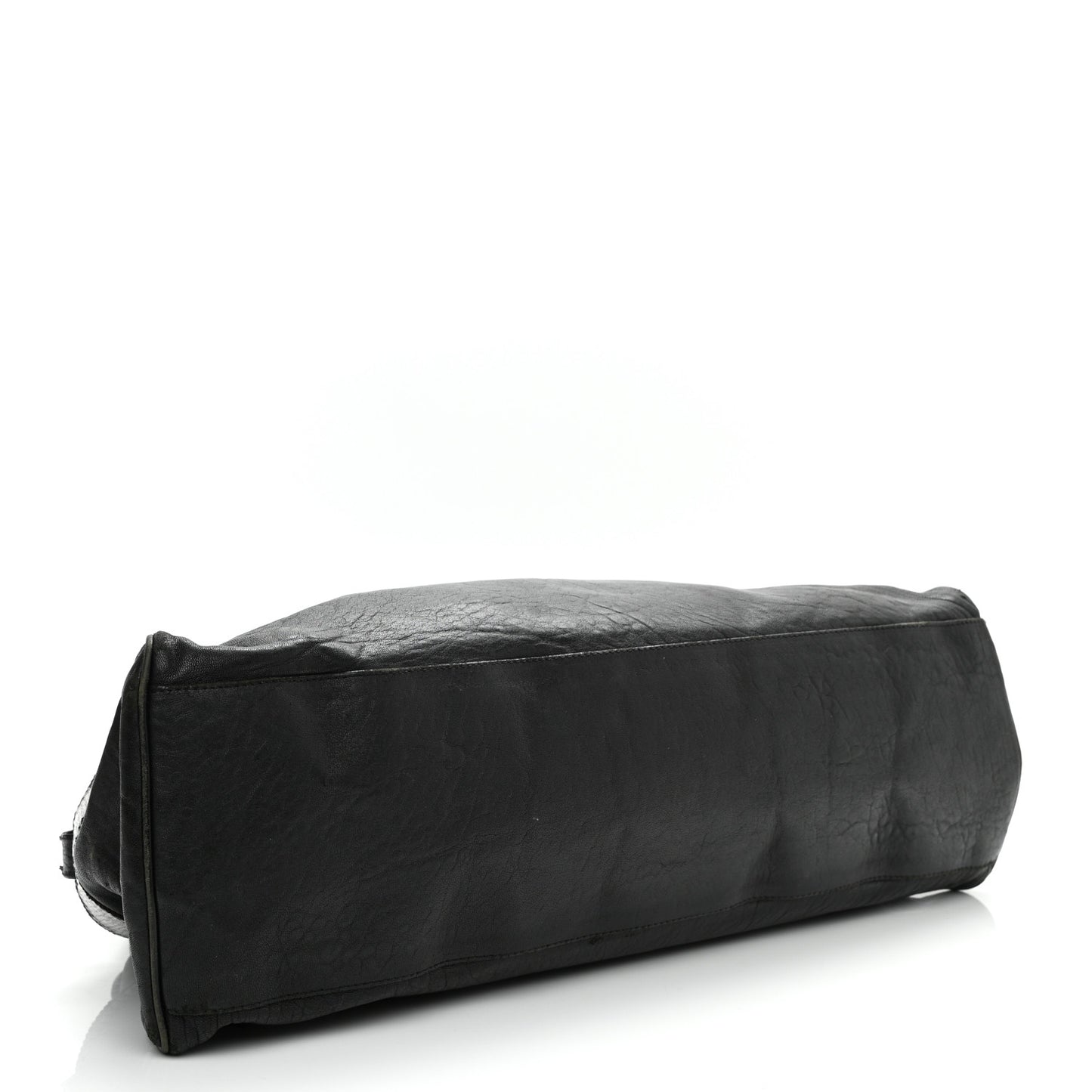 Distressed Lambskin Large Bag De Jour Tote Black