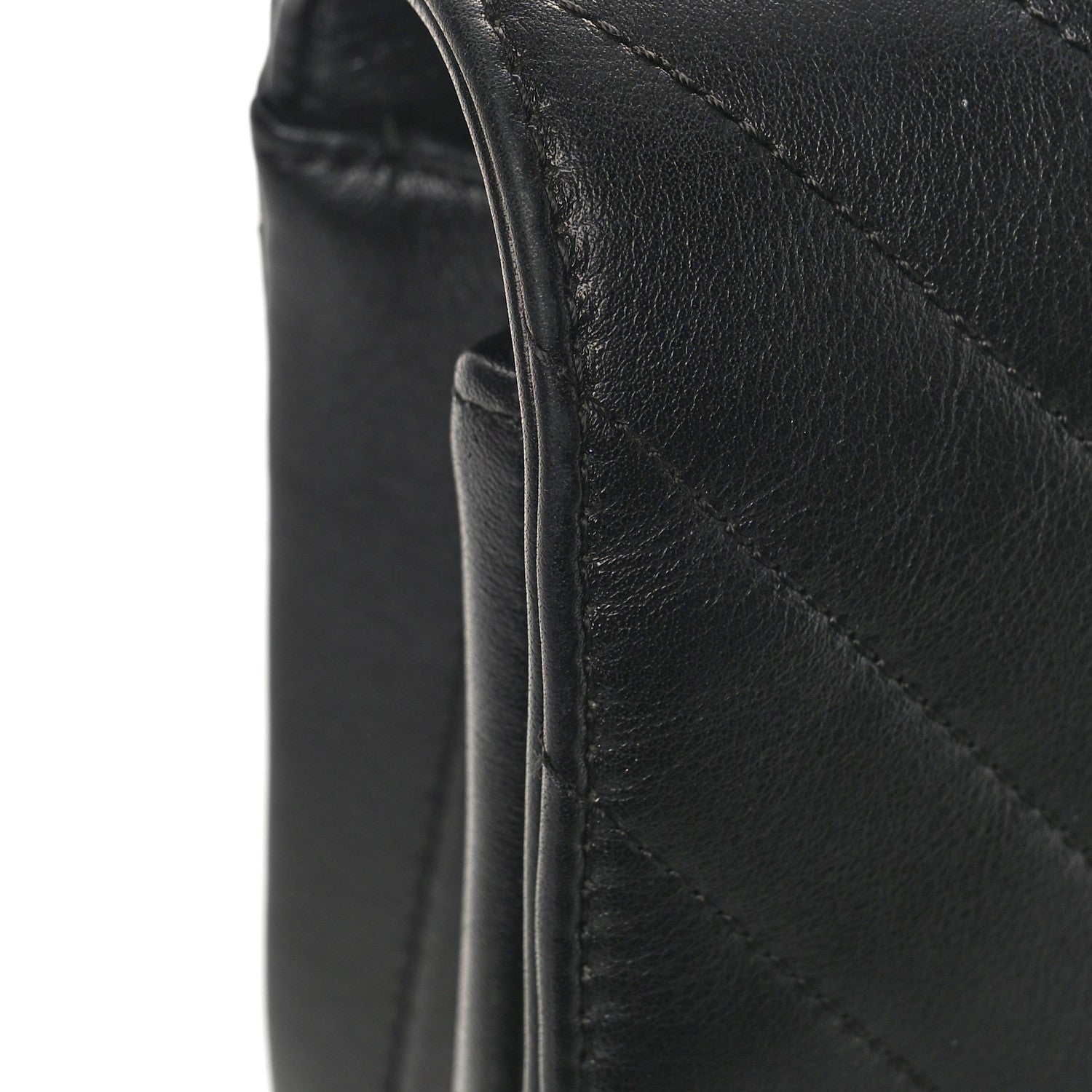 Chanel Calfskin Chevron Quilted Large Statement Flap Black 11 of 11