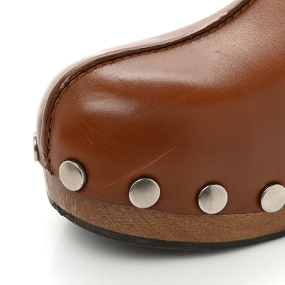 Christian Dior Calfskin Diorquake 20mm Slingback Clogs 38.5 Camel 12 of 18