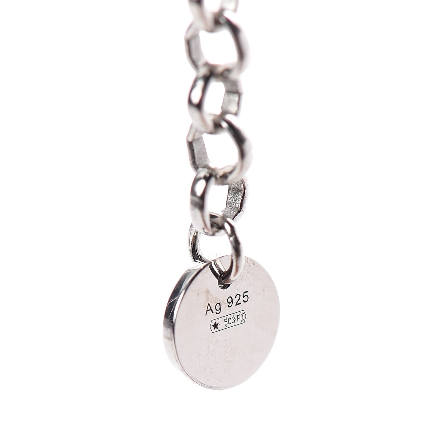 Sterling Silver Interlocking G Pendant Necklace