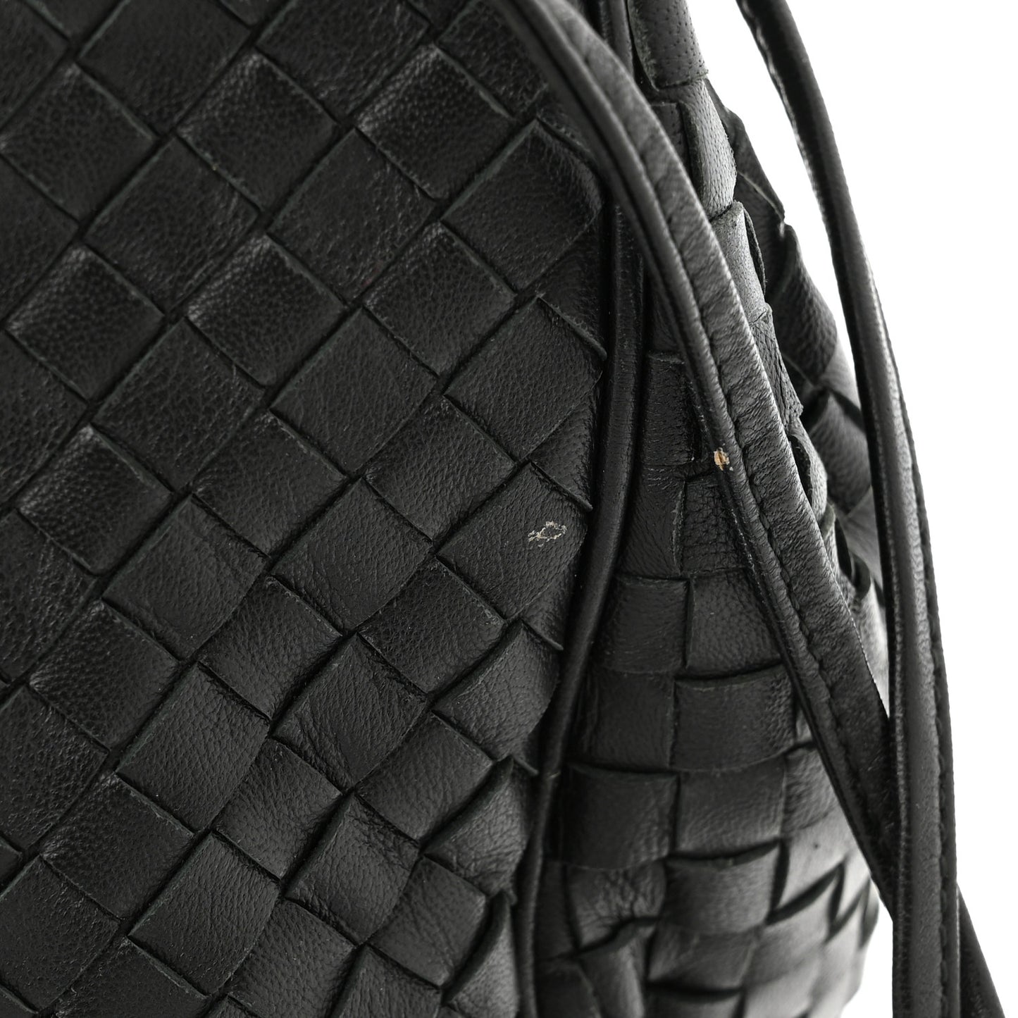 Nappa Intrecciato Messenger Bag Black