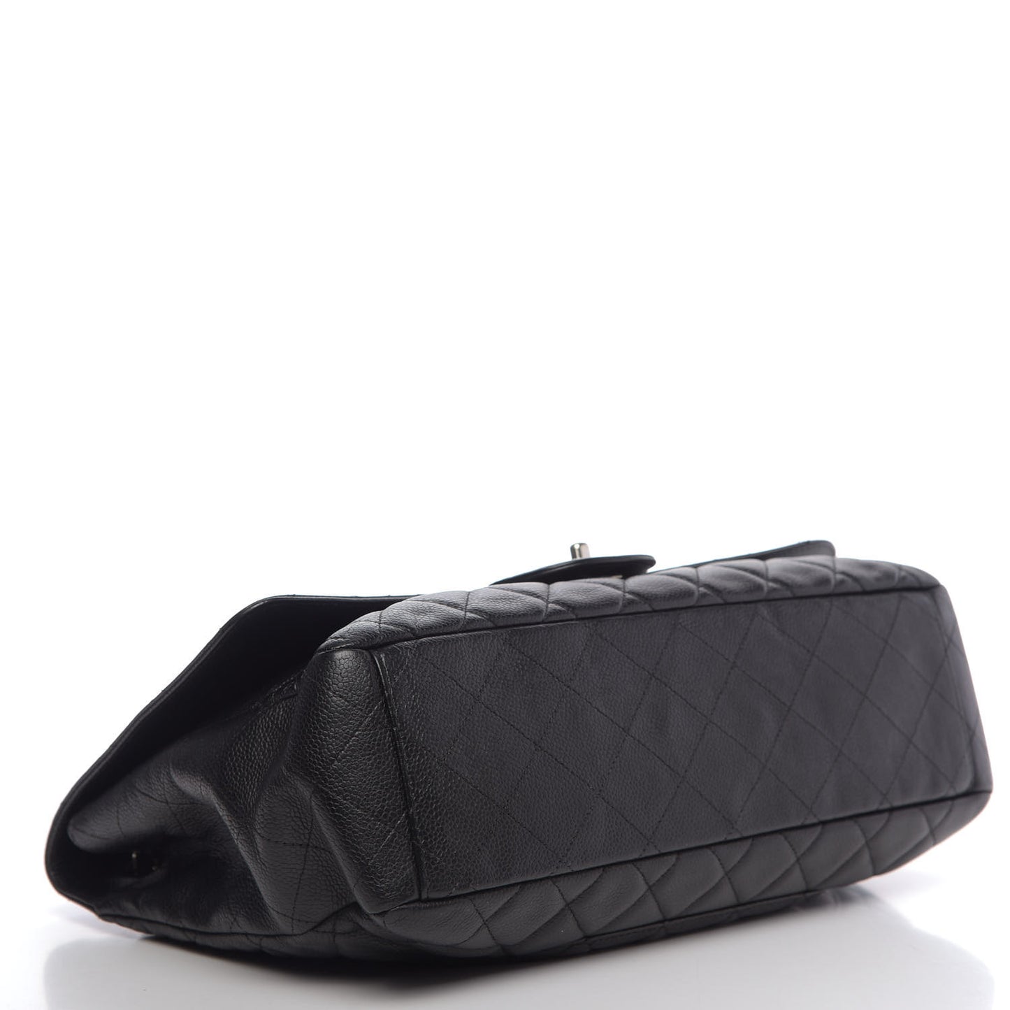 Caviar Quilted Maxi Single Flap Black