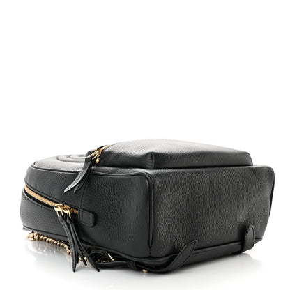 Gucci Pebbled Calfskin Soho Chain Backpack Black 4 of 11
