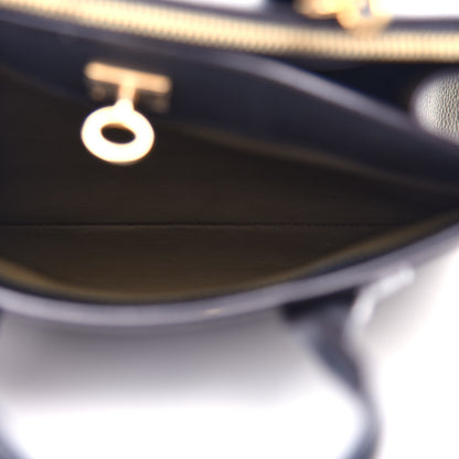 Louis Vuitton Calfskin City Steamer MM Kaki Black 6 of 12