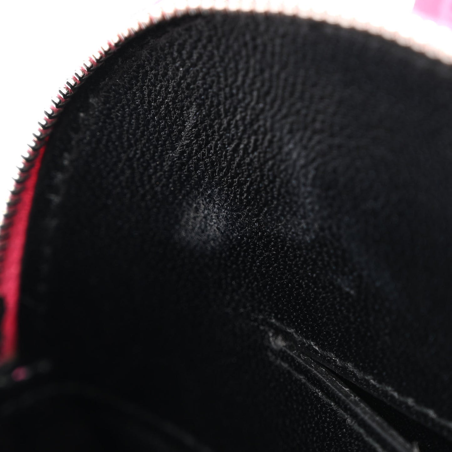 Signature Grained Calfskin Logo XXS Ville Top Handle Bag Rose Bubblegum Black