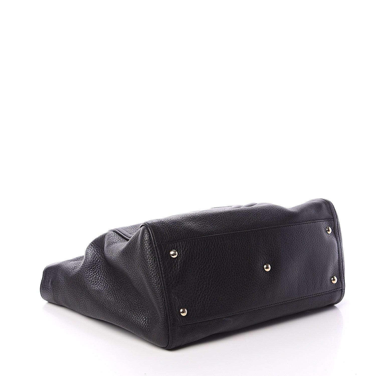 Gucci Pebbled Calfskin Medium Soho Shoulder Bag Black 3 of 8