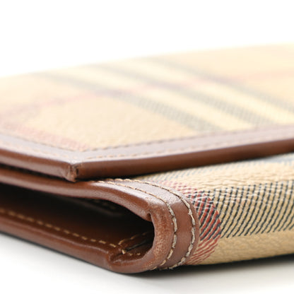 Burberry Haymarket Check Penrose Continental Wallet Tan 8 of 12