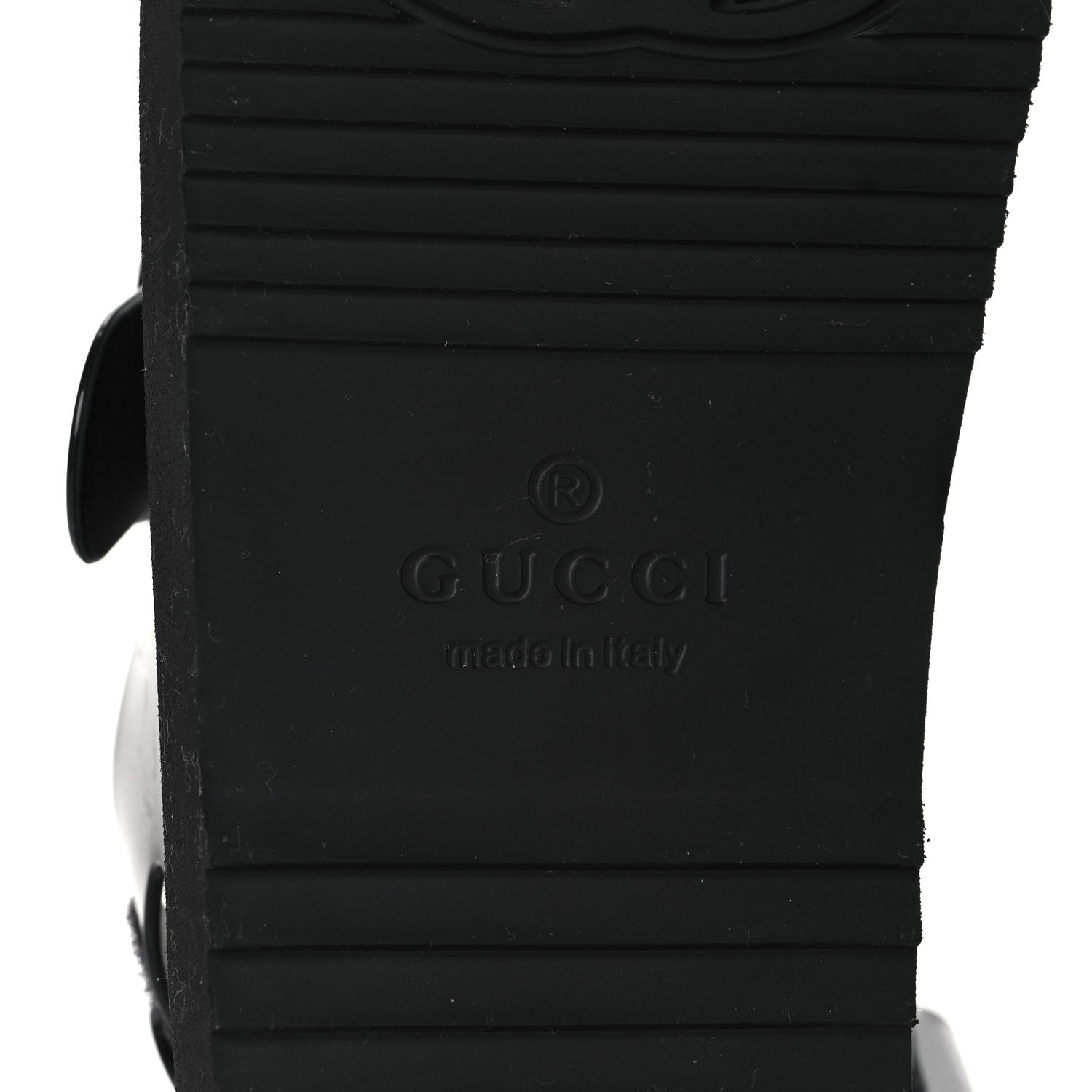 Gucci Rubber Mini Double G Womens Isla Dad Sandals 38 Black 7 of 7