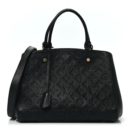 Louis Vuitton Empreinte Montaigne MM Black 1 of 8