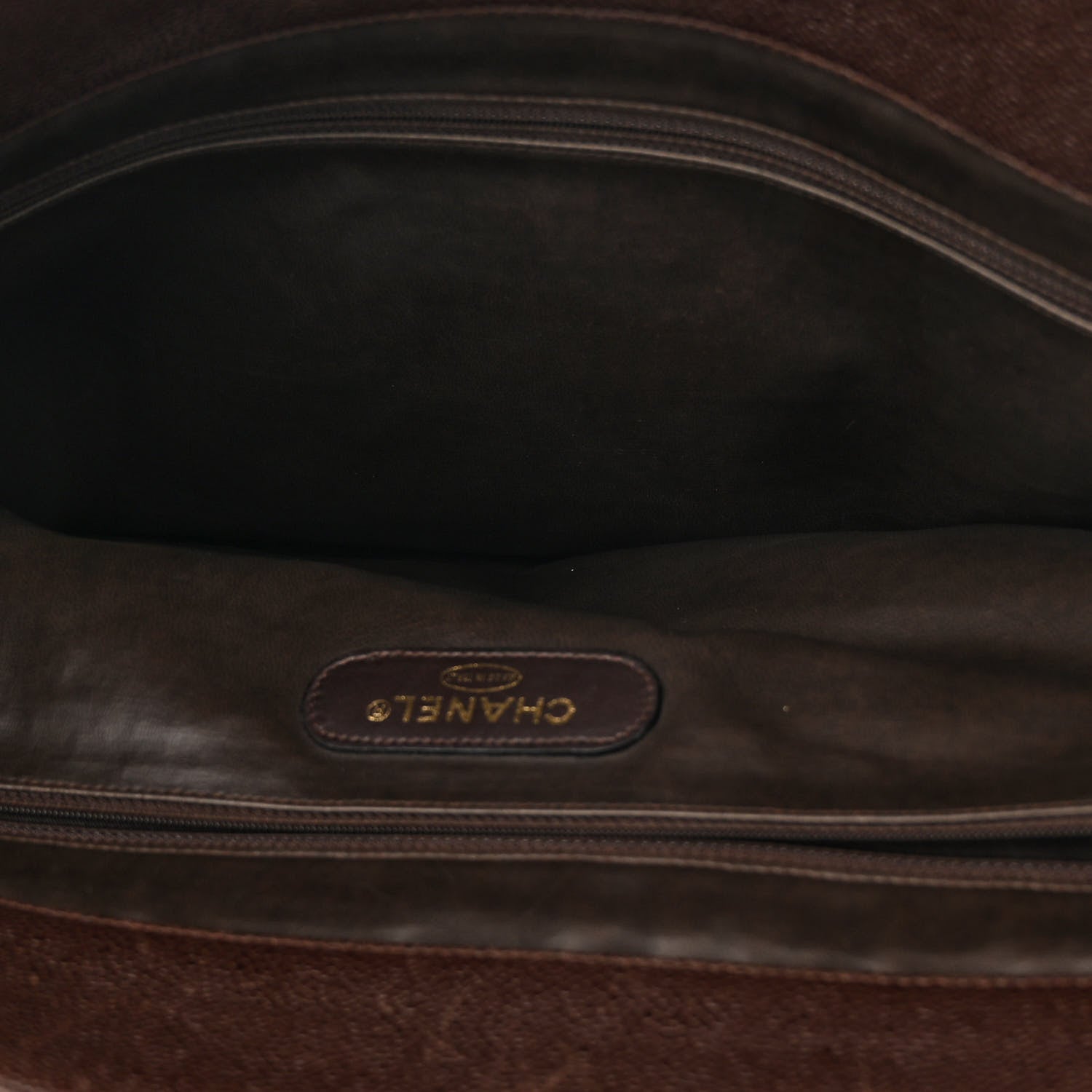 Chanel Caviar XL Weekender Bag Brown 7 of 18