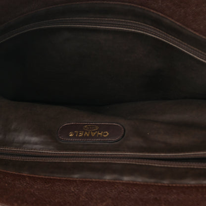 Chanel Caviar XL Weekender Bag Brown 7 of 18