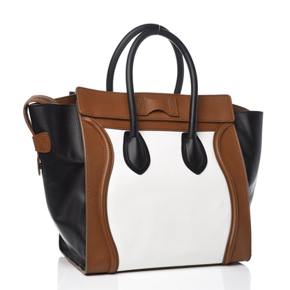 Celine Smooth Calfskin Mini Tri-Color Luggage Brown 3 of 14