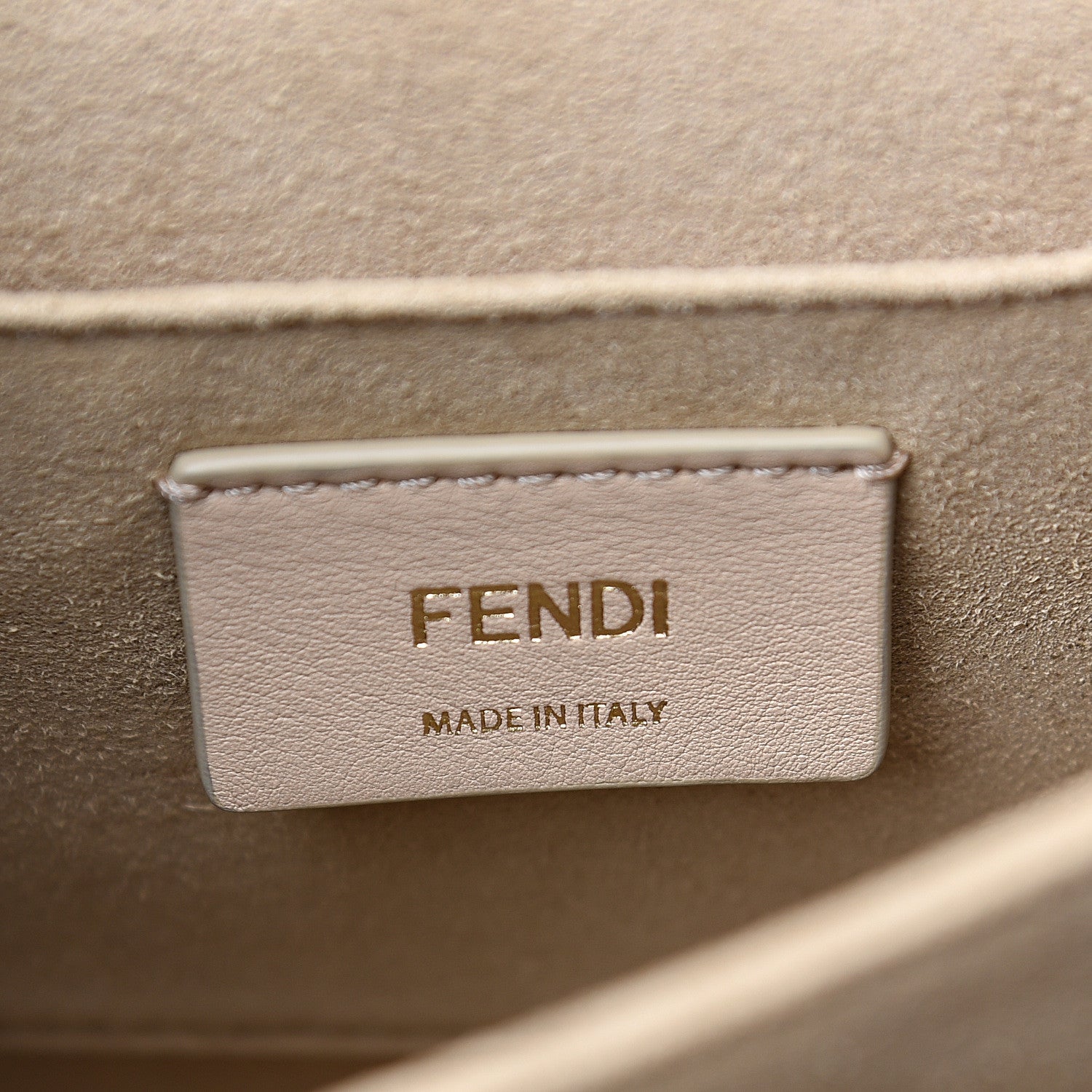 Fendi Vitello Liberty Velvet FF Multicolor Kan I Shoulder Bag Multicolor Cuoio 5 of 10