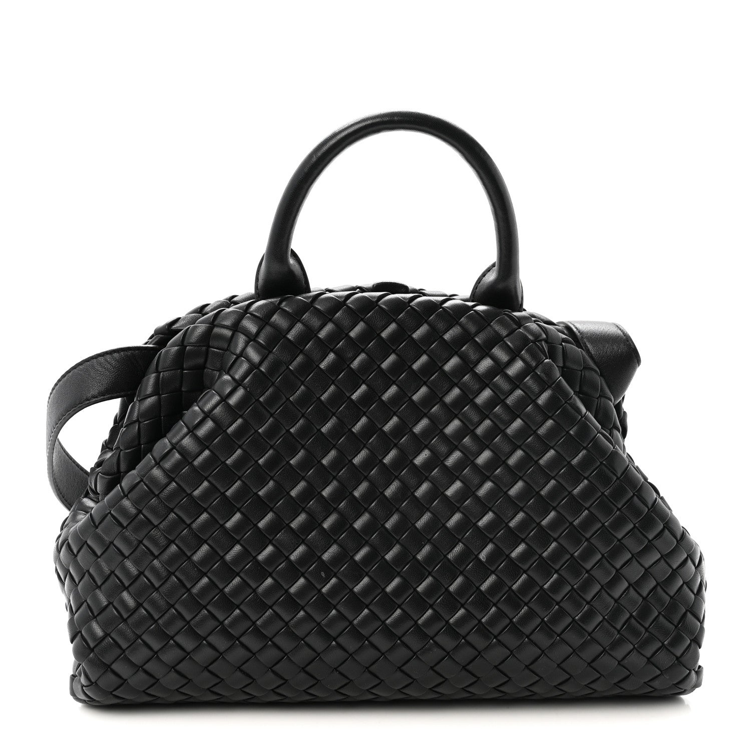 Bottega Veneta Nappa Intrecciato Padded Small The Top Handle Tote Bag Black 1 of 9