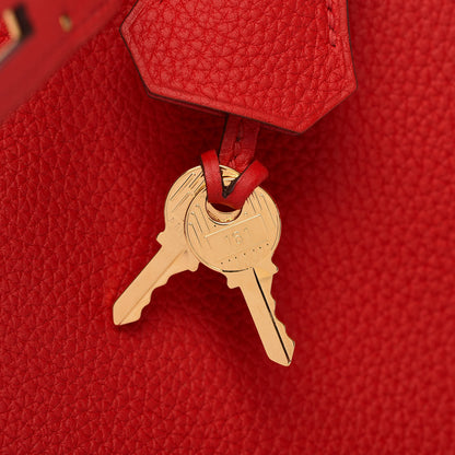 Hermes Togo Kelly Retourne 28 Rouge De Coeur 17 of 41